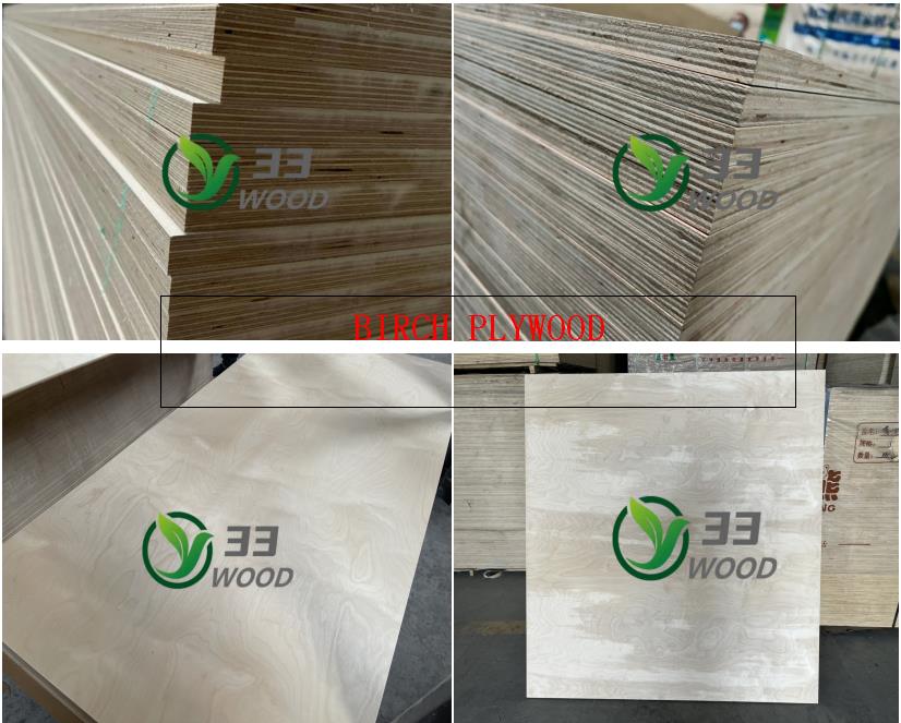 1.18MM CD grade waterproof hardwood russia birch cabinets furniture grade plywood from linyi factory(图7)