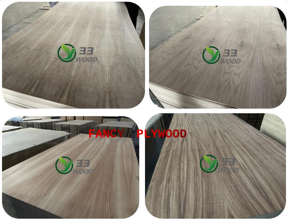 12mm Okoume Pine Poplar Beech ash walnut Red Oak Hardwood Faced Laminated Poplar Commercial Plywood (图8)