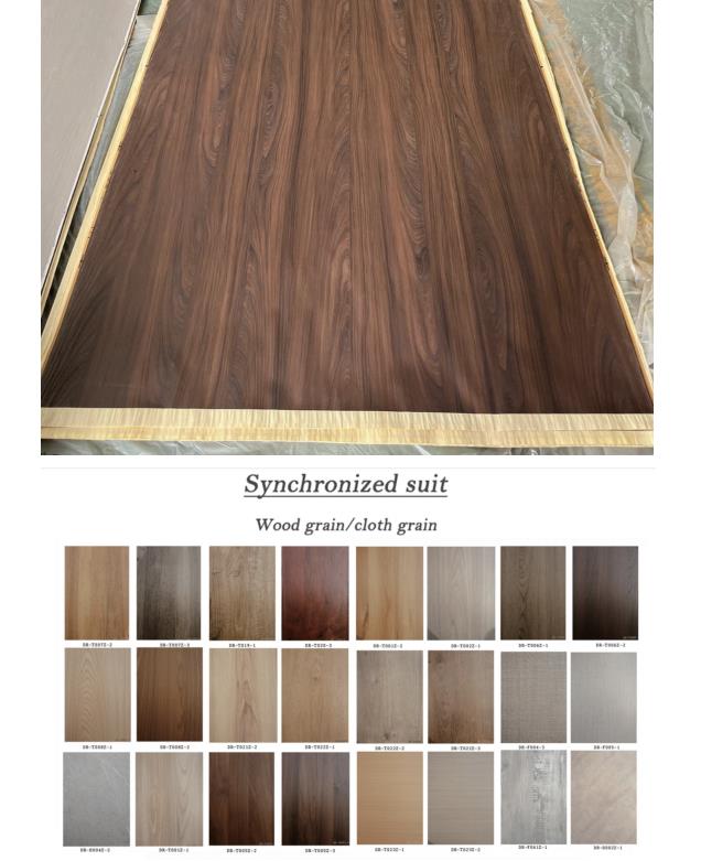 high quality wood grain laminated melamine paper faced wood veneer (图2)