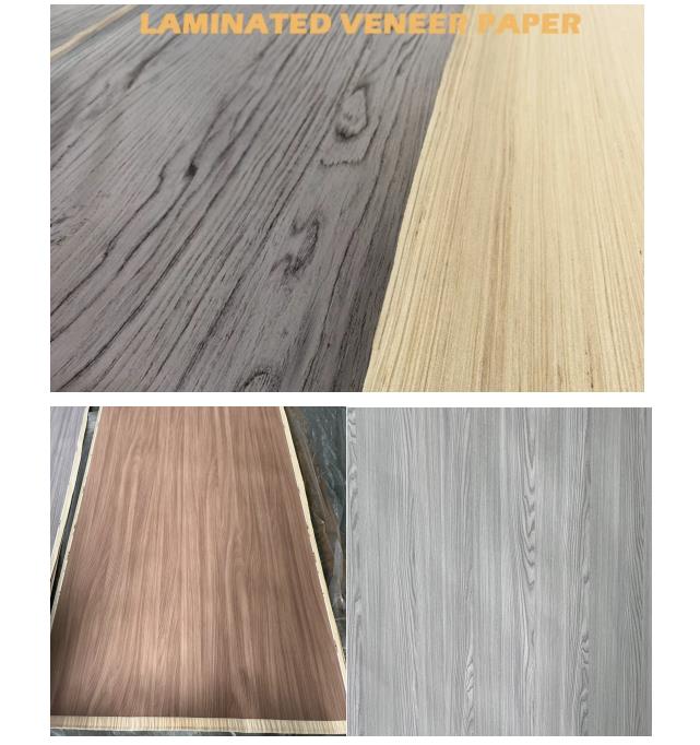 high quality wood grain laminated melamine paper faced wood veneer (图1)